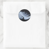 ホワイトフェザー – 天使による自然 ラウンドシール (バッグ)