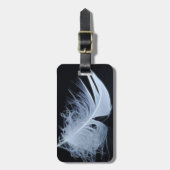 ホワイトフェザー – 天使による自然 ラゲッジタグ (正面縦)