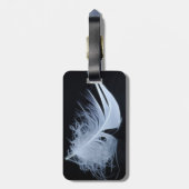 ホワイトフェザー – 天使による自然 ラゲッジタグ (裏面縦)