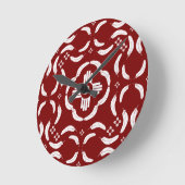 ホワイトフェザーZIa ラウンド壁時計 (傾斜)