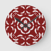 ホワイトフェザーZIa ラウンド壁時計 (正面)