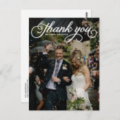 ホワイトフェミニンスクリプ結婚ト写真 ポストカード (正面/裏面)