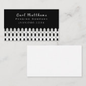 ホワイトフェンスデザインフェンシング会社 名刺 (正面/裏面)