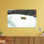 ホワイトフェース曲線に乗る キャンバスプリント (インサイチュ (リビング))