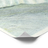 ホワイトフェース曲線に乗る ポスター (角)