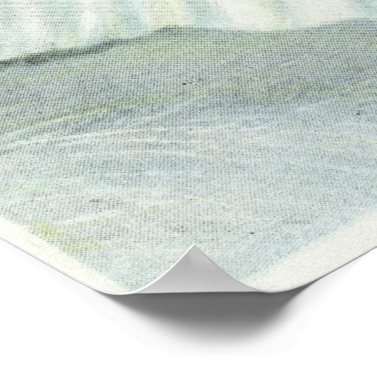 ホワイトフェース曲線に乗る ポスター (角)