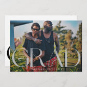 ホワイトフェードグラッモダンド写真ユニー 案内状 (正面/裏面)