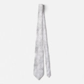 ホワイトフォイルストライプズ ネクタイ (正面)