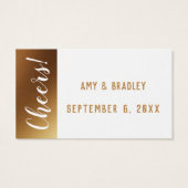 ホワイトフォイルユーモアのあるでチケットを飲みフェイク込む (裏面)