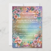 ホワイトフォックスパーティー 招待状 (裏面)