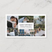 ホワイトフォトコラージュプロフェッショナル写真家 名刺 (正面)