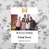 ホワイトフォトビジネスのロゴセミナーへようこそ ポスター