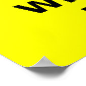 ホワイトフォーク踊りおもしろいポスターユーモア ポスター (角)