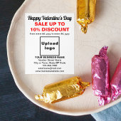 ホワイトフライヤーのビジネスのバレンタイン販売 チラシ