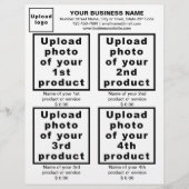 ホワイトフライヤーの事業用商品又はサービス チラシ (正面)