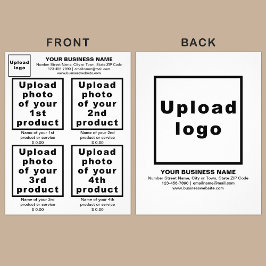 ホワイトフライヤーの事業用商品又はサービス チラシ