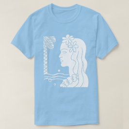 ホワイトフラガールヘッドTシャツ Tシャツ