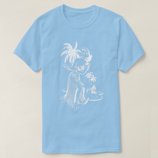 ホワイトフラガールTシャツ Tシャツ (デザイン正面)