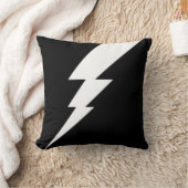 ホワイトフラッシュ稲妻ボルト クッション (ブランケット)