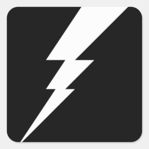 ホワイトフラッシュ稲妻ボルト スクエアシール