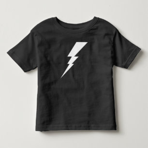 ホワイトフラッシュ稲妻ボルト トドラーTシャツ