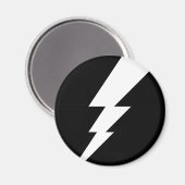 ホワイトフラッシュ稲妻ボルト マグネット (正面/裏面)