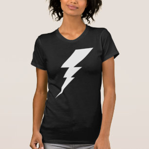 ホワイトフラッシュ稲妻ボルト Tシャツ