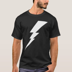 ホワイトフラッシュ稲妻ボルト Tシャツ