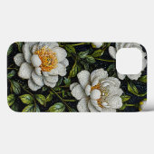 ホワイトフラワーの上品な花柄デザイン Case-Mate iPhoneケース (裏面 (横))