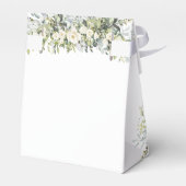 ホワイトフラワーの結婚式の引出物箱 フェイバーボックス (裏面サイド)