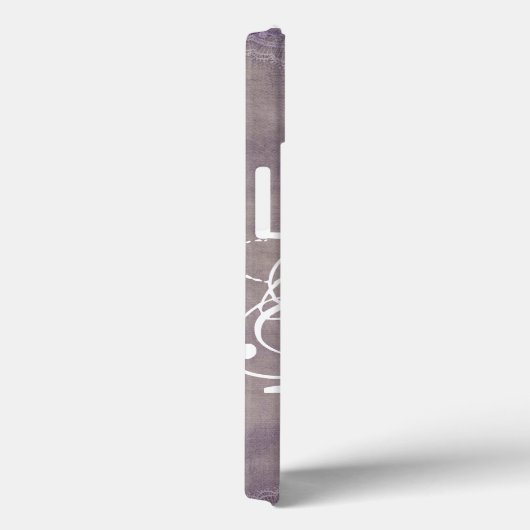 ホワイトフラワーカントリーレースモノグラムIPADケース Case-Mate iPhoneケース (裏面 / 右)