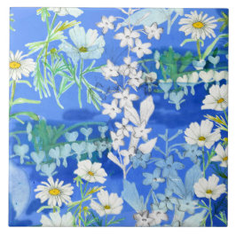 ホワイトフラワーガーデンコスモス出血ハート タイル