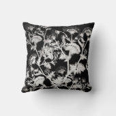 ホワイトフラワーズヴィンテージプリント クッション (裏面)