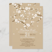 ホワイトフラワーズ招待状 招待状 (正面/裏面)