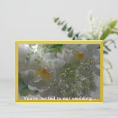 ホワイトフラワーズ結婚式招待状 招待状 (スタンド正面)