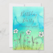 ホワイトフラワーズ75thバースデーパーティーへの招待 招待状 (正面)