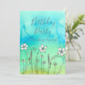 ホワイトフラワーズ75thバースデーパーティーへの招待 招待状 (スタンド正面)