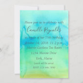 ホワイトフラワーズ75thバースデーパーティーへの招待 招待状 (裏面)