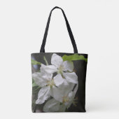 ホワイトフラワートートバッグ トートバッグ (裏面)