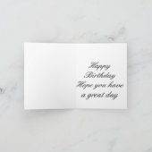 ホワイトフラワーハッピー92誕生日 カード (内部)