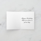 ホワイトフラワーハッピー93rd誕生日 カード (内部)