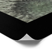 ホワイトフラワーピンクフラワーポスタープリント ポスター (角)