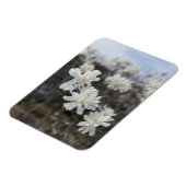 ホワイトフラワーフォトマグネット マグネット (左側)