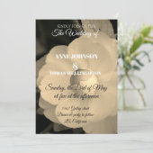 ホワイトフラワーフォト結婚式招待状 招待状 (スタンド正面)