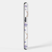 ホワイトフラワーフォンケース iPhoneケース (右側面)