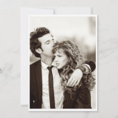 ホワイトフラワーブライダルシャワー写真招待状 招待状 (裏面)