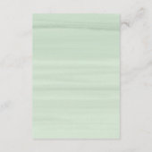 ホワイトフラワーベビーシャワーアドバイス アドバイスカード (裏面)