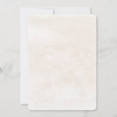 ホワイトフラワーベージュスペインの結婚式招待状 招待状 (裏面)