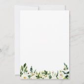 ホワイトフラワーリースリハーサルディナー招待状 招待状 (裏面)