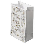 ホワイトフラワー抱き枕 スモールペーパーバッグ (裏面アングル)